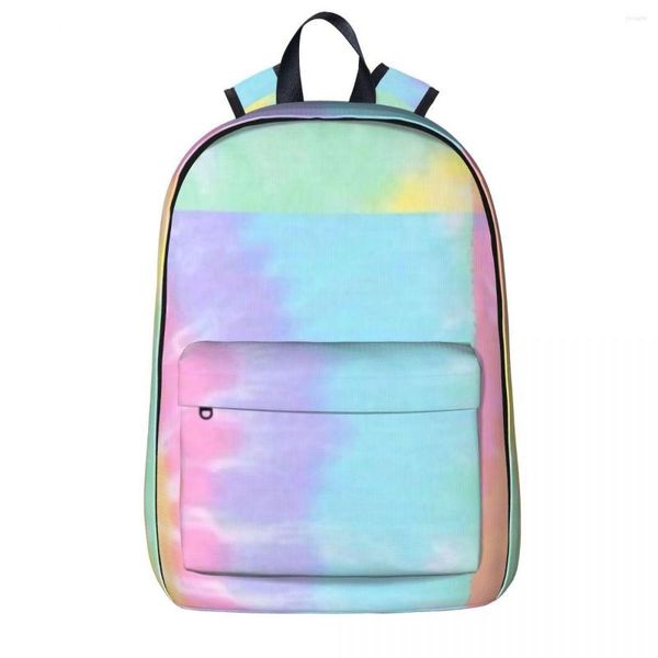 Sac à dos Tie Dye Pastel Casual Student School Bag Laptop Rucksack Travel Large Capacity Bookbag