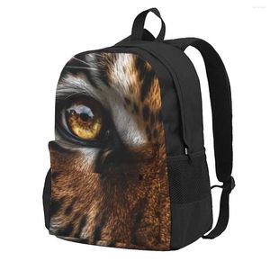 Sac à dos Tiger Animal Eyes Kawaii Sac à dos Girl Girl College Sacs d'école respirant de haute qualité.