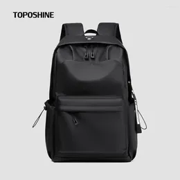 Backpack Toposhine Heren Business Casual 14/15,6 inch Laptop Bag Powerigen Travel Mannelijke buitensport Back Pack Jeugdschool Tassen