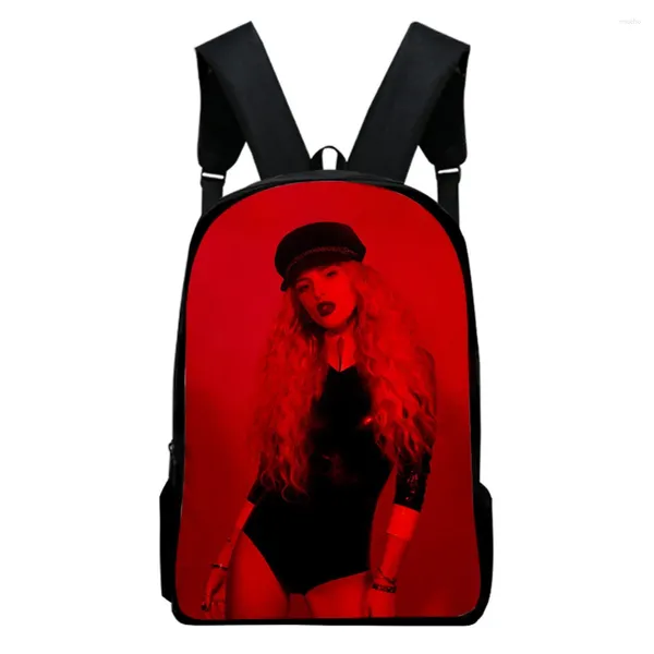 Sac à dos à la mode à la mode Bella Thorne Notebook sac à dos pupil sacs d'école 3D Print Oxford Aploreproof Boys / Girls ordinateur portable