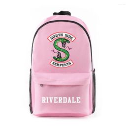 Rugzak trendy South Side Serpent Riverdale Seizoen 5 Notebook Backpacks Schooltassen Print Oxford Waterdichte jongens/meisjes laptop