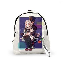 Sac à dos à dos à la mode des toilettes Hanako-kun sac à dos garçons / filles sacs scolaires 3d empreintes de clés imprimées oxford imperméable mignon petit