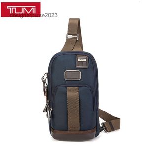 Rugzak tumiis tassen reisboekbag Mini Designer 2024 Leisure Chest Bag Business Men's Ballistic Nylon Small Commuter Schouder 2223402 TO0K