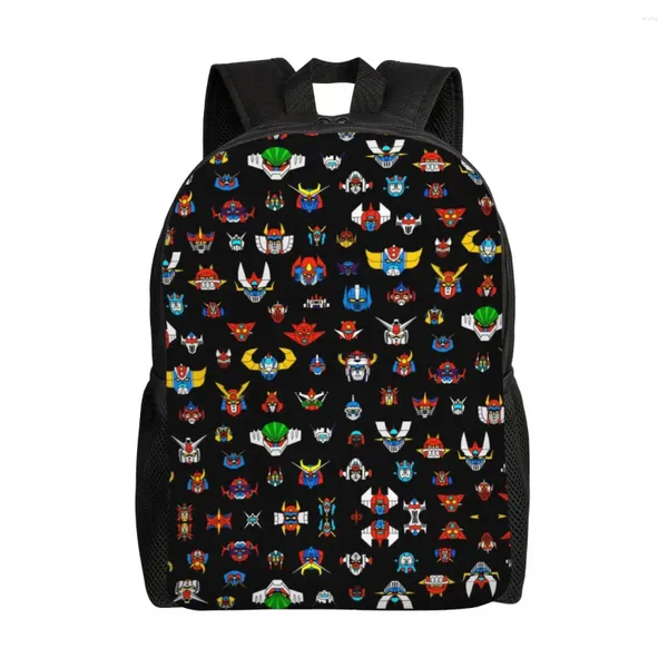 Sac à dos UFO Robot Travel Men Women Women School Computer Bookbag Goldorak Grendizer Mazinger Z College Student Daypack Sacs