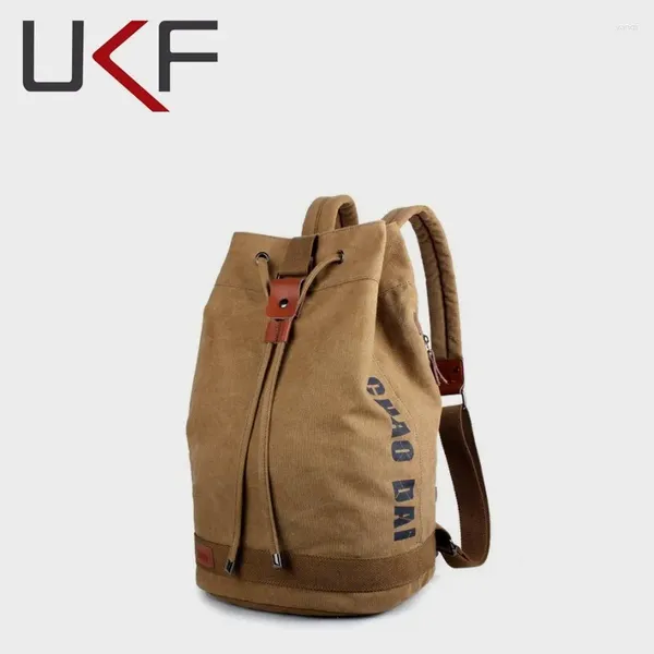 Mochila UKF Hombres de excursión Trekking Travel Camping Equipment Bag Women Women Outdoor Drawing Canvas Duffle Blosa Laptop Rucksac