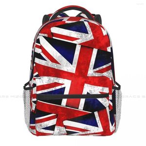 Sac à dos Union Jack britannique angleterre royaume-uni drapeau sacs à dos décontracté imprimé étudiant sac d'école femmes hommes sacs de voyage sac à dos pour ordinateur portable