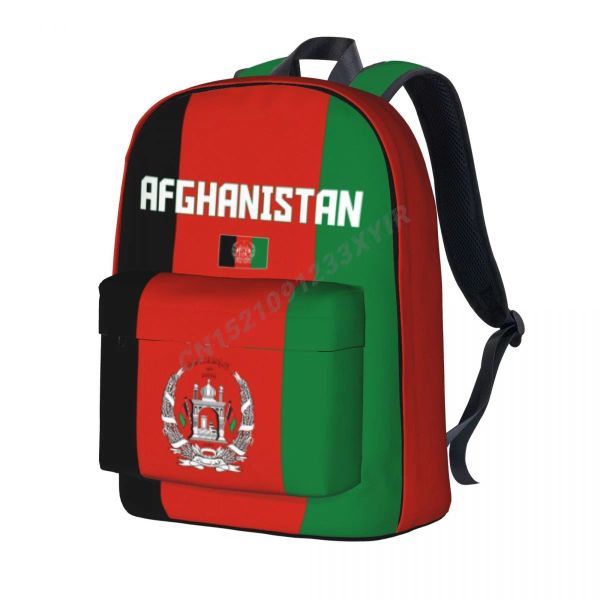 Sac à dos unisexe, sac à dos drapeau afghan, cartable point afghan, sacoche, étui pour ordinateur portable, sac de voyage, cadeau Mochila