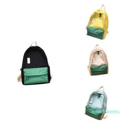 Рюкзак унисекс, хит цвета, студенческая простая холщовая модная школьная сумка