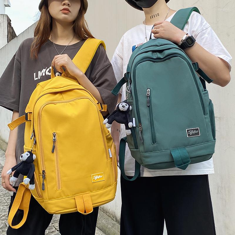 Backpack Unisex Large Capacity Teenagers Students Waterproof Travelling Bag Junior And High School Sashion Boys Girls Schoolbag