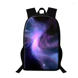 Sac à dos univers violet espace galaxie étoile impression pour adolescents hommes femmes sacs à dos sac d'école grands sacs à livres 16 pouces