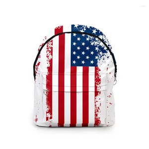 Backpack USA Flag National Flag Sac à dos pour garçons enfants American Independence Day Schools Sacs Girls Girls Primary Schoolbag Élèves