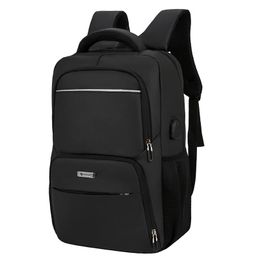 Sac à dos avec Interface de chargement USB, sac de livre à panneaux pour garçons et hommes, unisexe, pour ordinateur portable, grande capacité, sacs d'école en Nylon