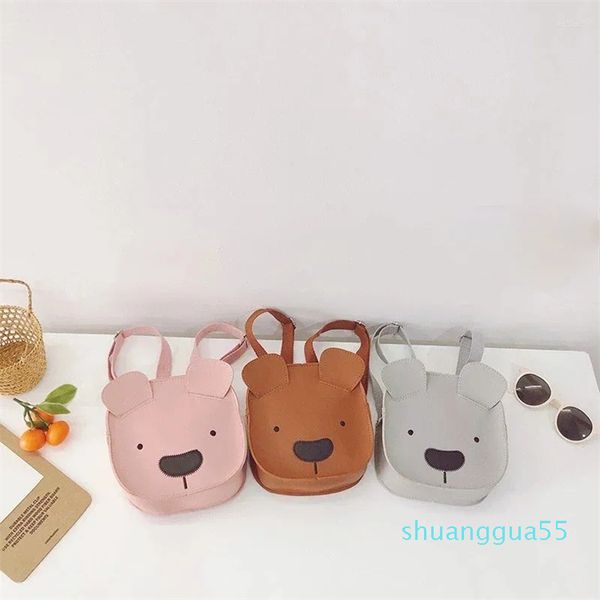 Sac à dos Version petit ours mignon et à la mode, accessoires pour enfants garçons avec forme Concave Kawaii