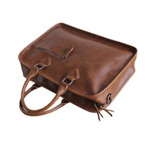 Rugzak Vintage Stijl Heren Handtassen Bedrijfsaktentas 14 inch laptop Messenger Bag Grote capaciteit Satchel Enkele schoudertas