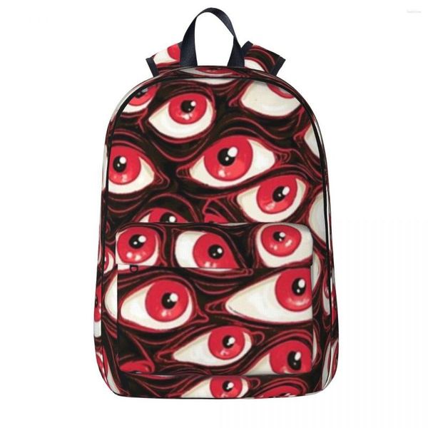 Mochila Pared De Ojos En Mochilas Negras Mochila para Niños Y Niñas Mochilas Escolares para Niños Mochila De Viaje para Niños De Dibujos Animados