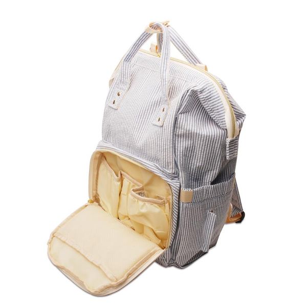 Bag du sac à dos Sac à couches de seersucker maman Voyage multifonctionnel pour mamans Dom1091276backpack