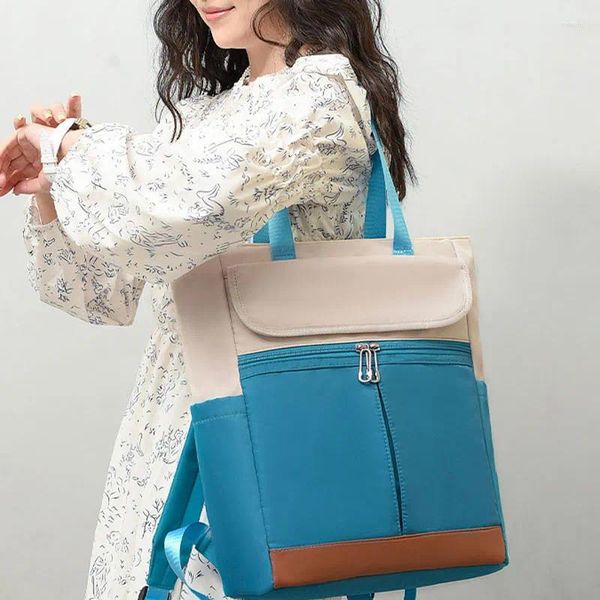 Sac à dos imperméable Oxford femmes mode dame sac mignon élégant sac à dos de luxe 2024 Design esthétique décontracté sac à dos sac de voyage