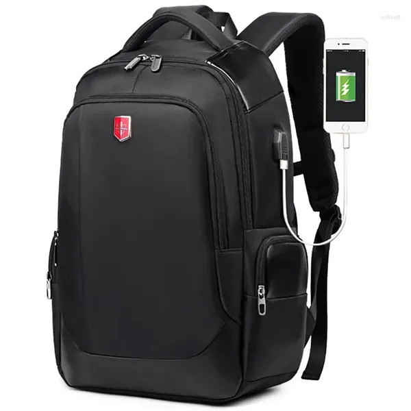 Sac à dos étanche voyage 15.6 pouces ordinateur portable hommes sacs à dos externe USB Charge sac loisirs Nylon école mâle Pack Mochila