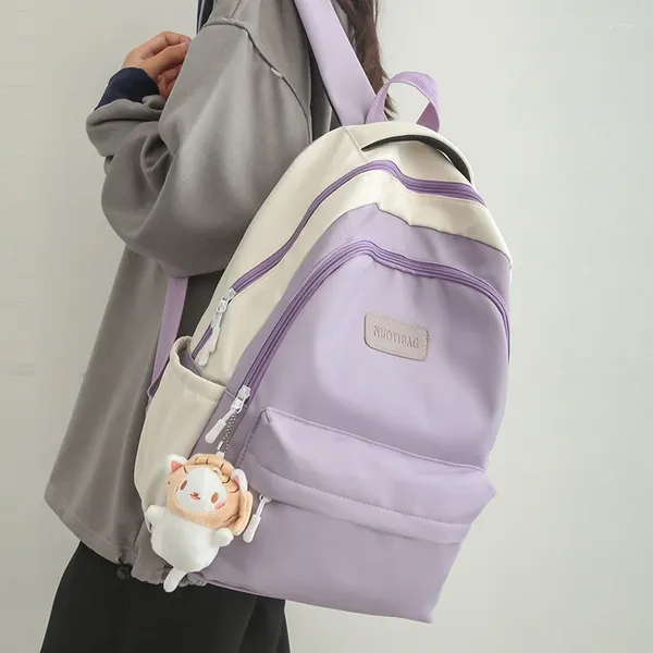 Sac à dos Sac de voyage imperméable Rucksack Girls Mignon Bookbag Kawaii Candy Women College Sweet Mochila For Teens Schoolbag School