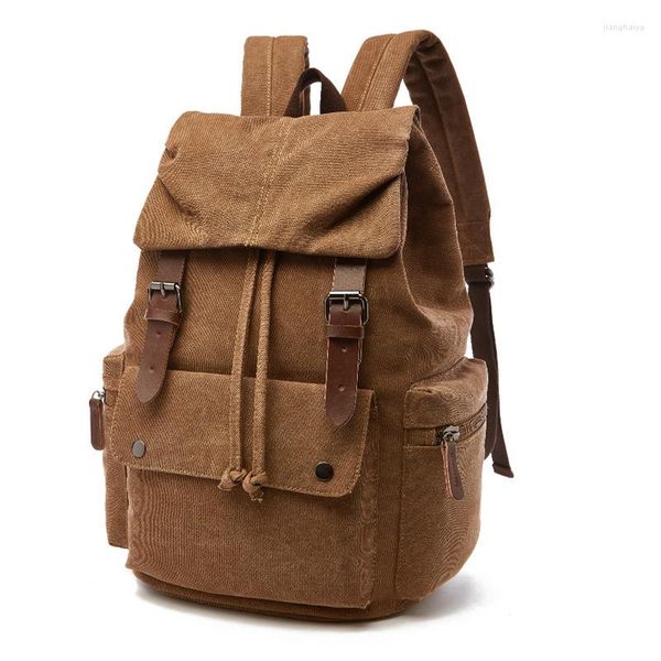 Mochila Weysfor Canvas Laptop para hombres Mujeres Escuela Mochila grande Feminina Moda Bolsa antirrobo Mujer Mochilas de viaje