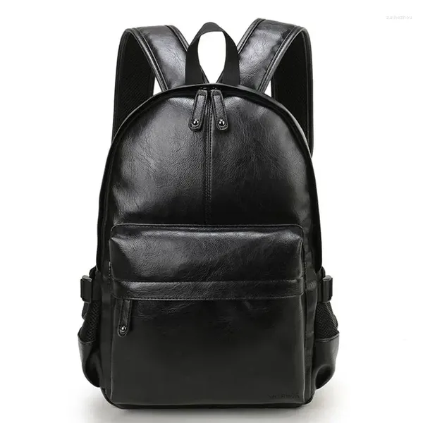 Sac à dos Weysfor mode hommes sacs à dos en cuir noir sacs d'école pour adolescents garçons collège livre sac ordinateur portable Mochila Masculina