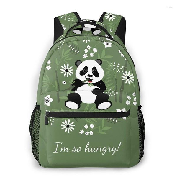 Sac à dos WHEREISART enfants femmes belle Panda fleur Prins pour adolescentes sacs de voyage Mochilas sac à dos livraison directe 2023