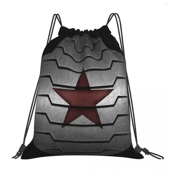 Mochila de invierno soldado estrella mochilas de moda bolsos portátiles de sorteo zapatos de bolsillo de bolsillo de bolsillo de bolsillo para hombres