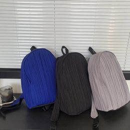 Sac à dos plissé pour femmes et garçons, sac à dos officiel de bureau pour hommes, sac à livres japonais, bagages décontractés, sac de styliste de voyage, 2024