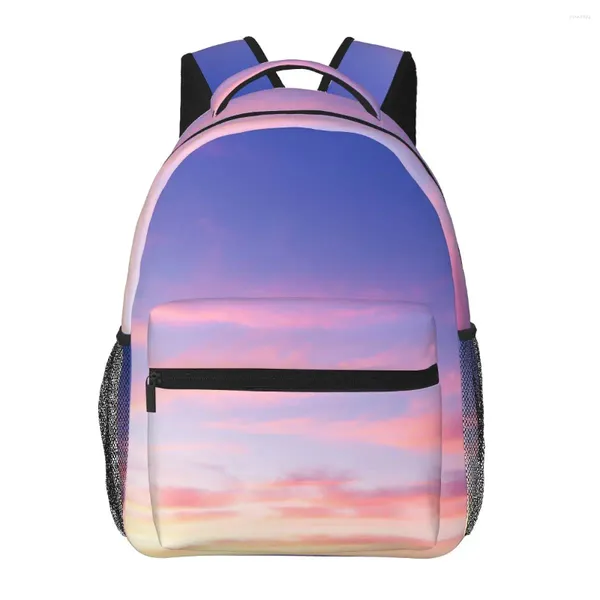 Mochila Mujer Hombre Vista De La Bahía Cielos Ardientes Viaje Bolso Femenino Male Laptop Book