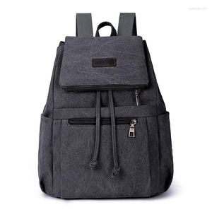 Sac à dos féminins hommes toile sac à dos de grande capacité sacs scolaires pour adolescents garçons filles voyage backbag backbag vintage mochila rockec.