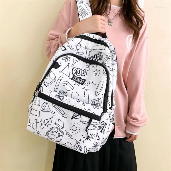 Sac à dos femmes en nylon bagpack étanche femme mignon sac à dos scolaire pour adolescents garçons coréens voyage mochila student bookbags