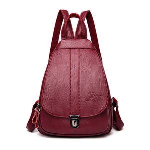 Backpack dames mode veelzijdige mama casual grote capaciteit reistas student voorhuid met goede textuur 230817