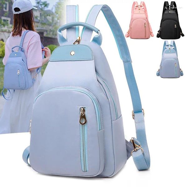 Backpack Femme's Mini épaules tendance coréenne édition polyvalente Fashion Oxford Tissu simple et décontracté sac