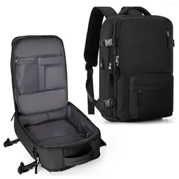 Sac à dos de voyage pour femmes, sacs multifonctionnels, bagages légers, grand étanche pour ordinateur portable, avion noir, valise pour femmes