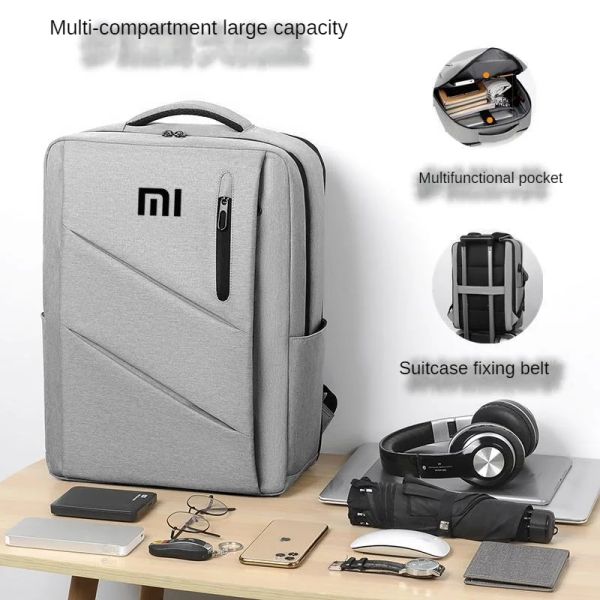 Mochila Xiaomi MI Mochila Bolsa de viaje para computadora portátil Bolsa de negocios de gran capacidad Tendencia Bolsa de computadora para estudiantes simple