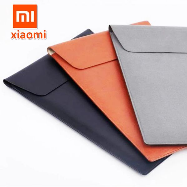 Mochila Xiaomi funda para portátil Original para Xiaomi Macbook Air 11,6 12 13 funda MI air 13,3 12,5 funda de cuero para ordenador portátil a la moda