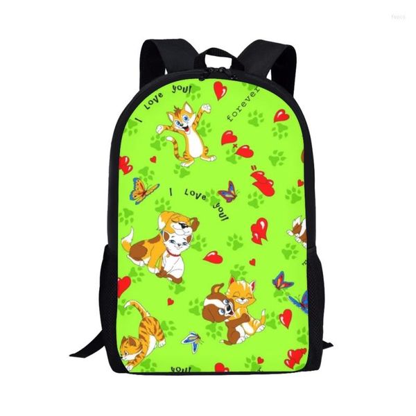 Mochila Yikeluo con estampado de perros encantadores para niños, mochila escolar para niños y niñas, mochila escolar para estudiantes