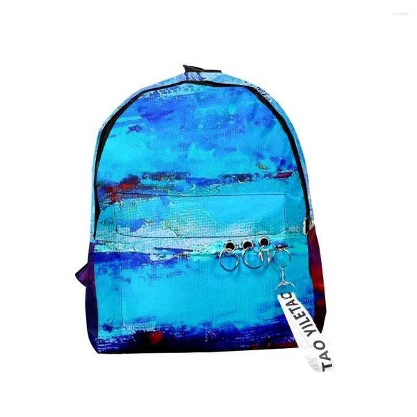 Sac à dos jeune cravate dye graffiti peinture à l'huile sacs scolaires cahier sac à dos 3d imprime