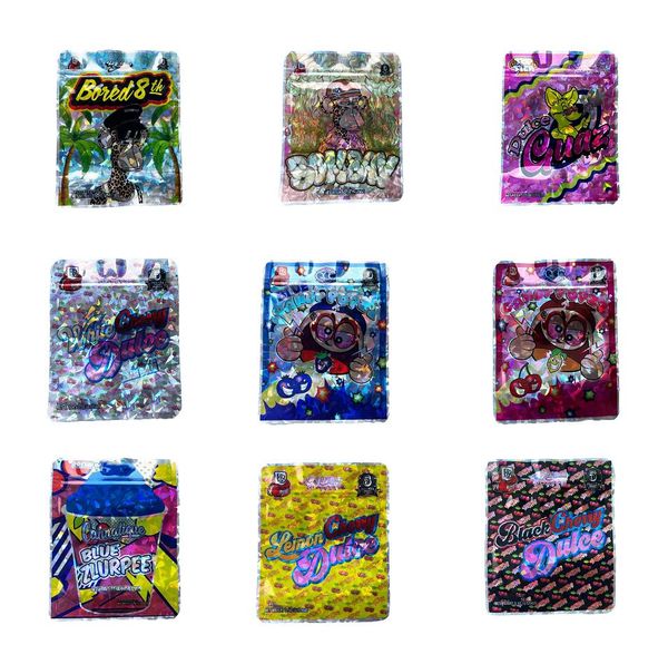 bolsas de embalaje de mochpackboy 3.5G PACK BLANTE CERRY LEMON GUMMIES Embalaje Ripper Resalable Pouc