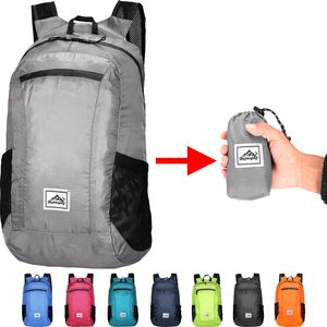 Paquetes de mochilero 18L Mochila plegable portátil Bolsa de montañismo plegable Ultraligero Escalada al aire libre Ciclismo Viaje Mochila Senderismo Mochila 230824