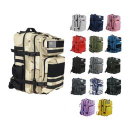 Sacs à dos 25L45L Outdoor Camouflage Tactical Backpack Menwomen Multi-purpose Rucksack Cyclisme Randonnée Sports Army 3P Knapsack 230720