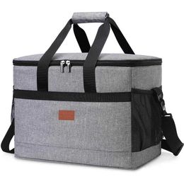 Sacs à dos Glacière souple 32L avec doublure rigide grand sac isotherme pour déjeuner pique-nique pour camping barbecue et activités de plein air à la maison P230524