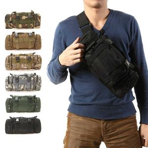 Backpackpakketten 3L Outdoor Militaire tactische rugzak Molle Assault SLR Camera's rugzak Bagage Duffer Travel Camping Wandelschoudertas 3 Gebruik P230508