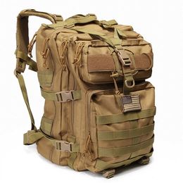 Backpacking Packs 40L Taktischer Militärrucksack Wandern 3P Angriff Camping Wasserdichte Reiserucksäcke Jagdtasche Outdoor Sport Für Männer Armeetaschen J230502