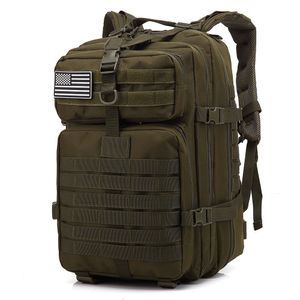 Backpackpakketten 50l grote capaciteit man leger tactische rugzakken militaire aanvalstassen buiten 3p edc molle pack voor trekking camping jachttas 230410