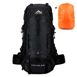 Backpackpakketten 70L rugzak met regenbedekking Buitenrugzak