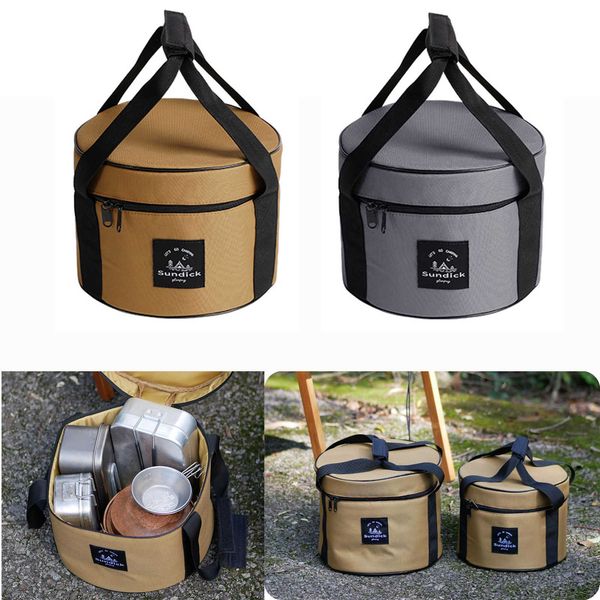 Paquetes de mochilero 9 / 14L BBQ Picnic Oxford Almacenamiento de tela Vajilla de viaje impermeable Bolsa de transporte Rodamiento 7 kg Suministros al aire libre P230524