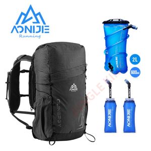 Backpackpakketten Aonijie C9110 C9111 20L 30L Sporten Running Off-Road Backpack Daypack Travel Bag voor trekking klimcamping 2L Waterzak 600 ml 230818