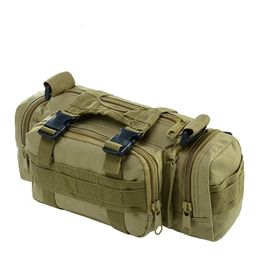 Backpackpakketten Hoogwaardige Outdoor Military Tactical Backpack Taille Pack Bag Mochilas Molle Camping Hiking Pouch 3p Chest 230821