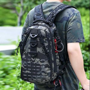 Backpackpakketten Laservisserstang rugzak aas tas militaire tactische camouflage camping wandelen buitenaccessoires Handtas XA264G P230510